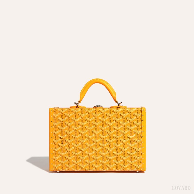 Bolsa De Hombro Goyard Grand Hôtel Trunk Bag Amarillo | GY-IFT9603