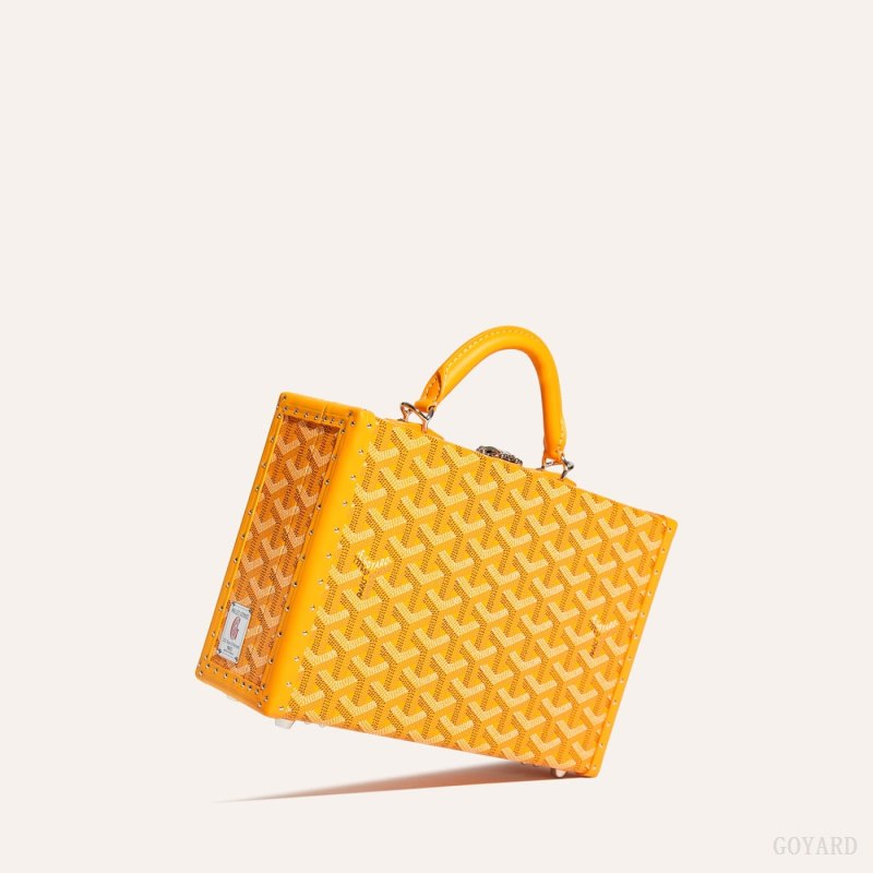 Bolsa De Hombro Goyard Grand Hôtel Trunk Bag Amarillo | GY-IFT9603