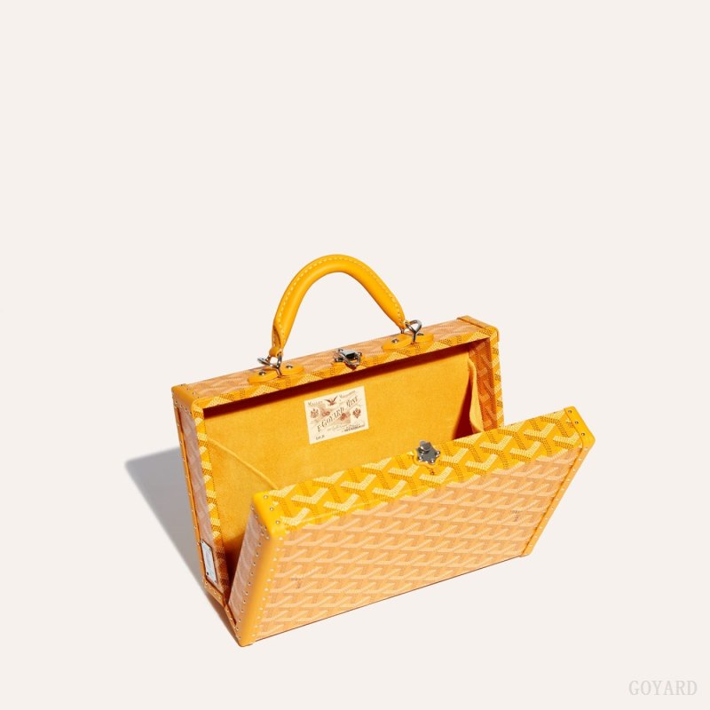 Bolsa De Hombro Goyard Grand Hôtel Trunk Bag Amarillo | GY-IFT9603