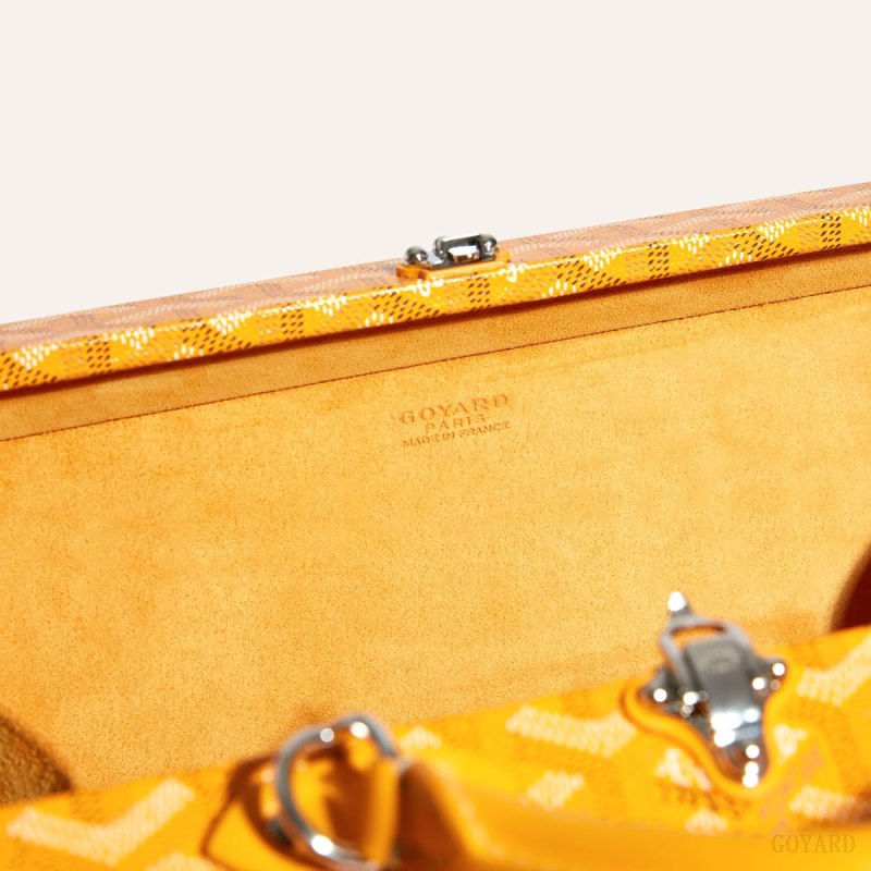 Bolsa De Hombro Goyard Grand Hôtel Trunk Bag Amarillo | GY-IFT9603