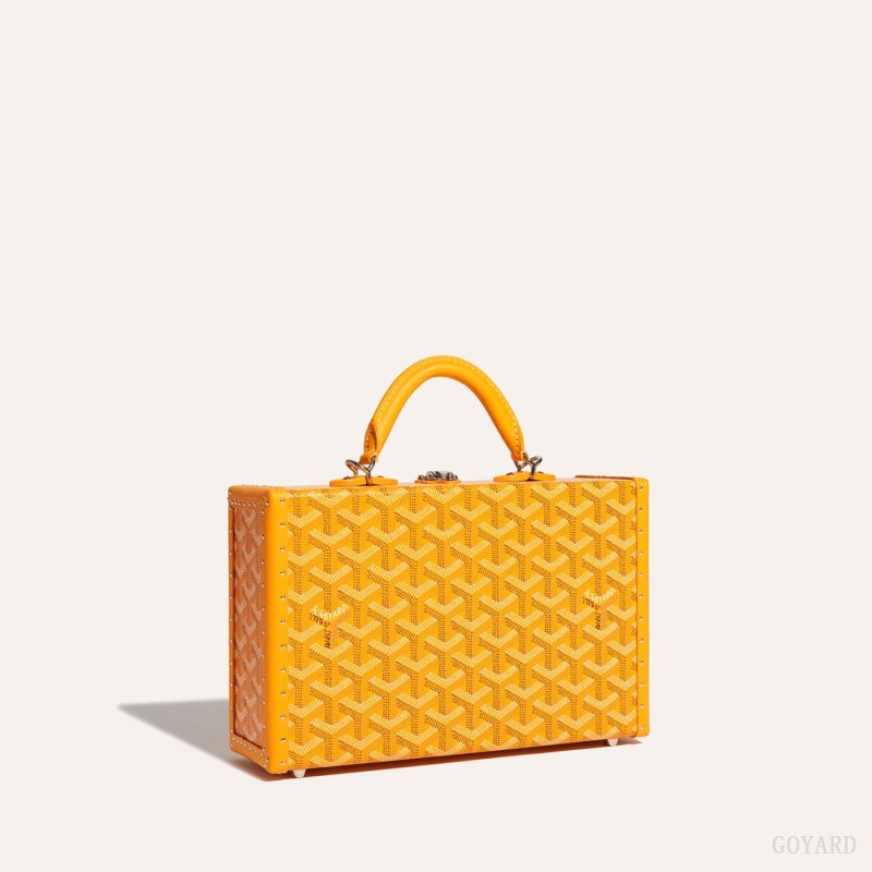 Bolsa De Hombro Goyard Grand Hôtel Trunk Bag Amarillo | GY-IFT9603