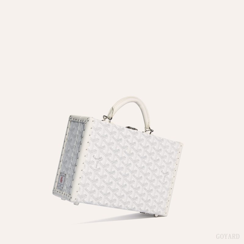 Bolsa De Hombro Goyard Grand Hôtel Trunk Bag Blancas | GY-AUU3016