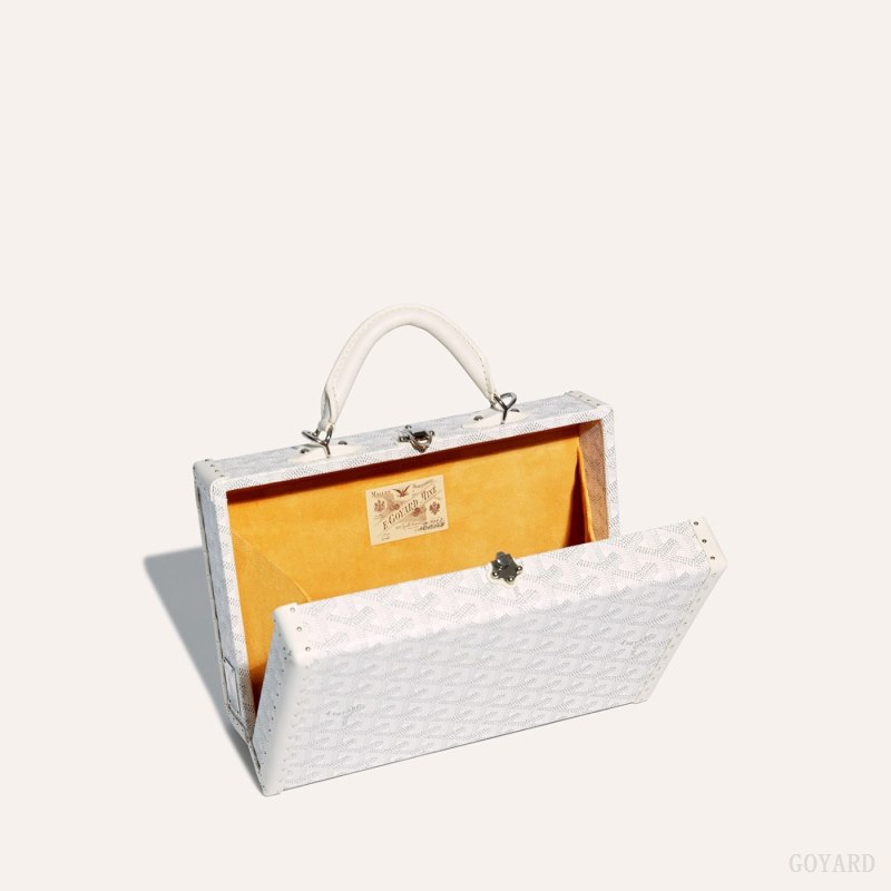 Bolsa De Hombro Goyard Grand Hôtel Trunk Bag Blancas | GY-AUU3016