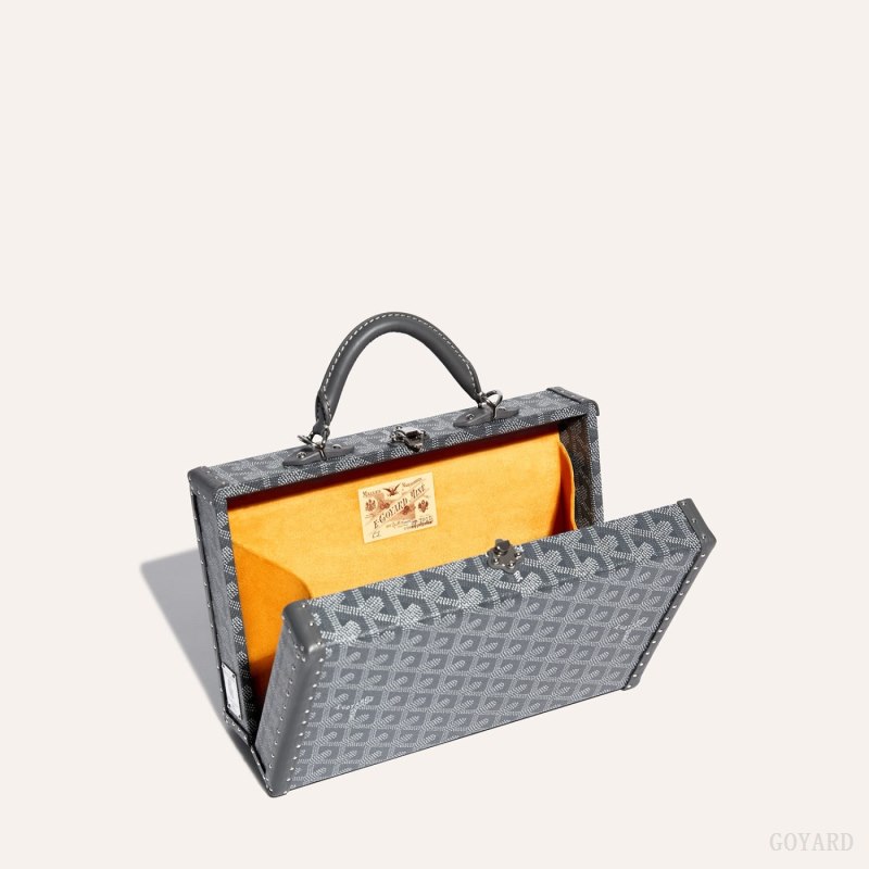 Bolsa De Hombro Goyard Grand Hôtel Trunk Bag Gris | GY-YFT4013