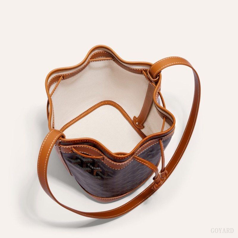 Bolsa De Hombro Goyard PETIT FLOT BUCKET BAG Negras Marrones | GY-DPZ5154