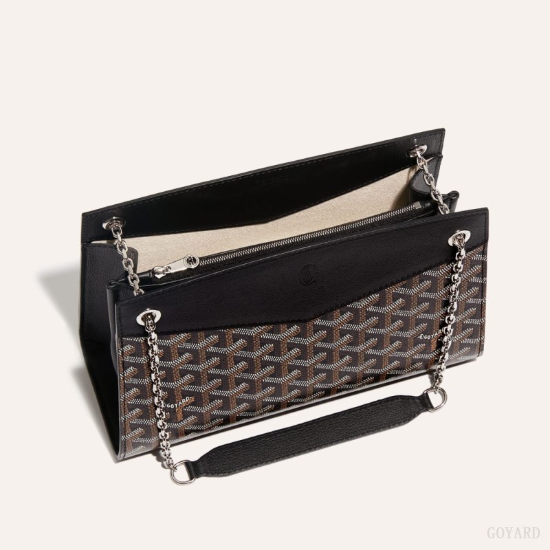 Bolsa De Hombro Goyard Rouette Structuré PM Bag Negras | GY-IGK5039