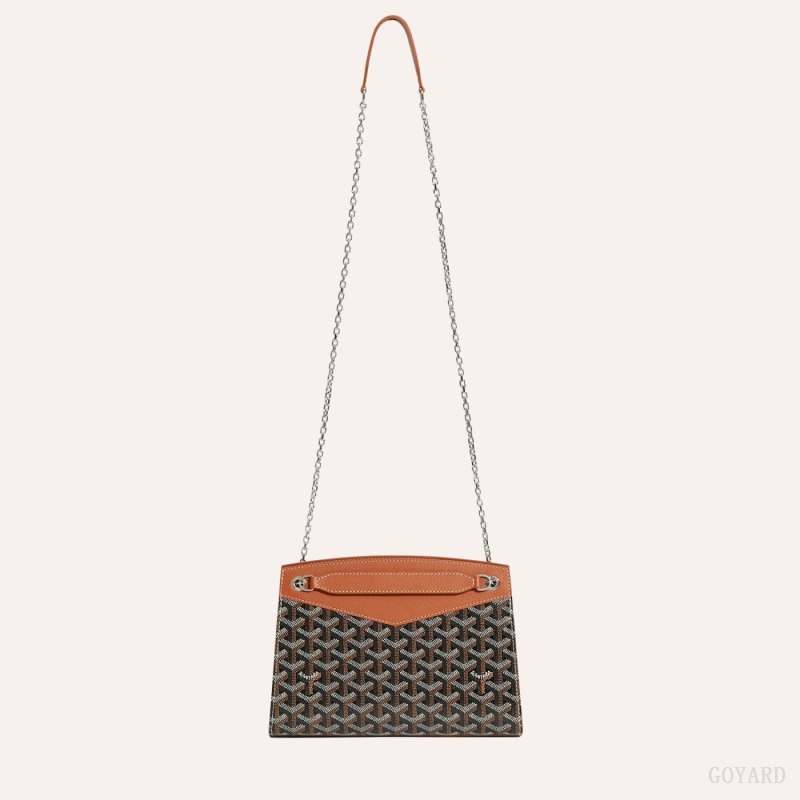 Bolsa De Hombro Goyard Rouette Structuré PM Bag Negras Marrones | GY-SSM9895