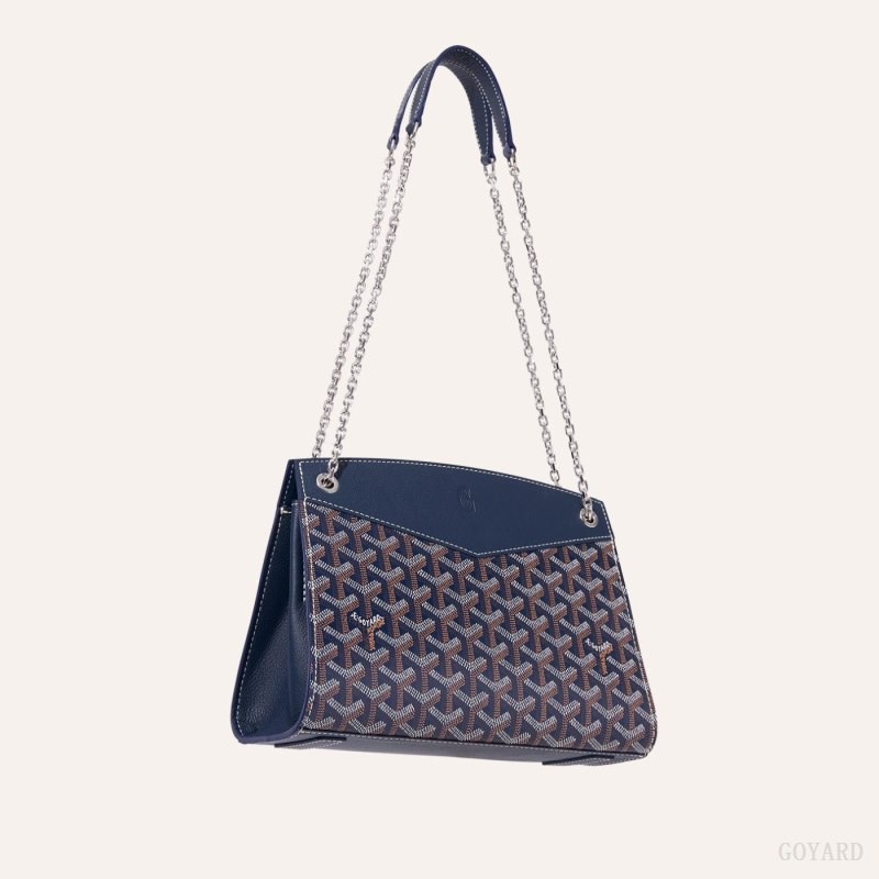 Bolsa De Hombro Goyard Rouette Structuré PM Bag Azul Marino Azules | GY-DWL1132