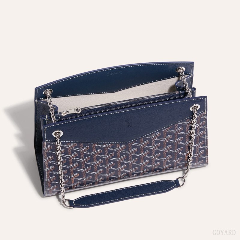 Bolsa De Hombro Goyard Rouette Structuré PM Bag Azul Marino Azules | GY-DWL1132