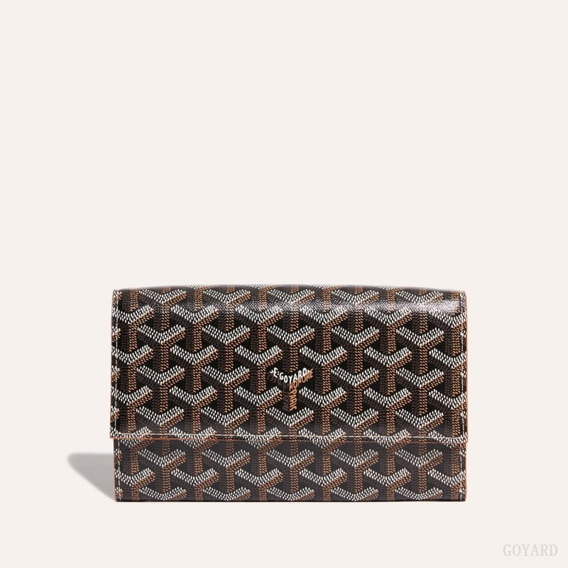 Bolsa De Hombro Goyard Varenne Continental Wallet Negras Marrones | GY-OVB3206