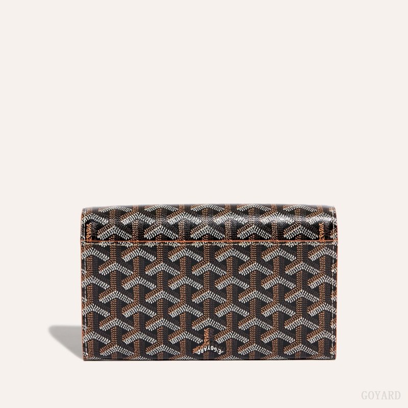 Bolsa De Hombro Goyard Varenne Continental Wallet Negras Marrones | GY-OVB3206