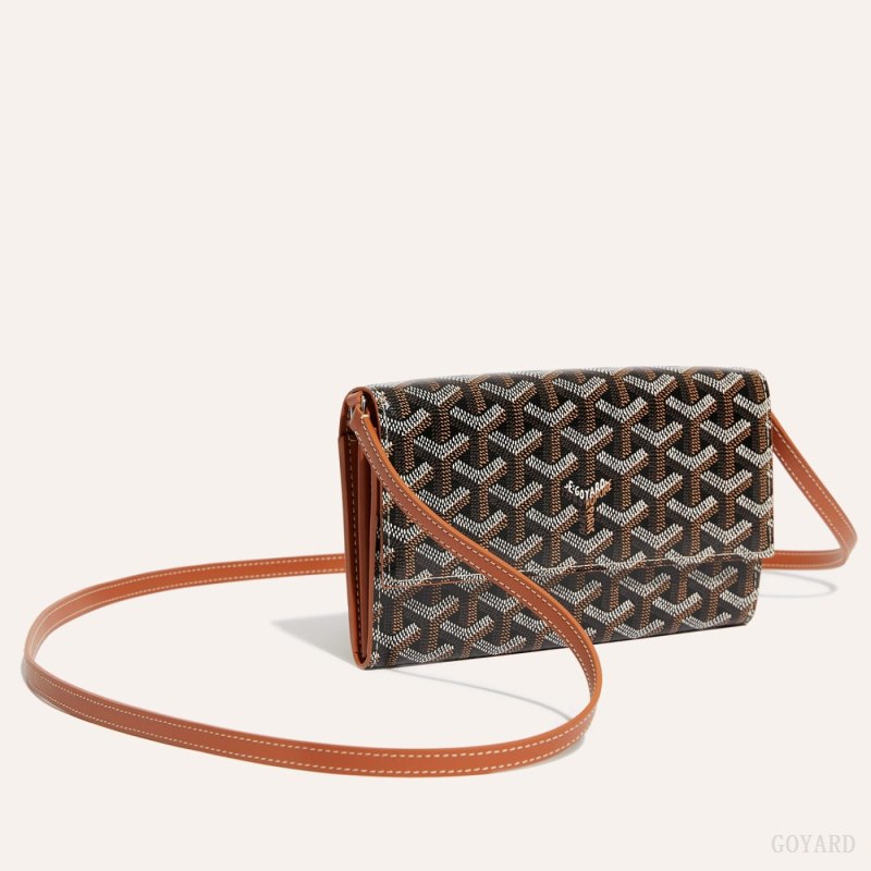 Bolsa De Hombro Goyard Varenne Continental Wallet Negras Marrones | GY-OVB3206