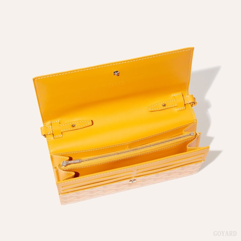 Bolsa De Hombro Goyard Varenne Continental Wallet Amarillo | GY-IXY1798