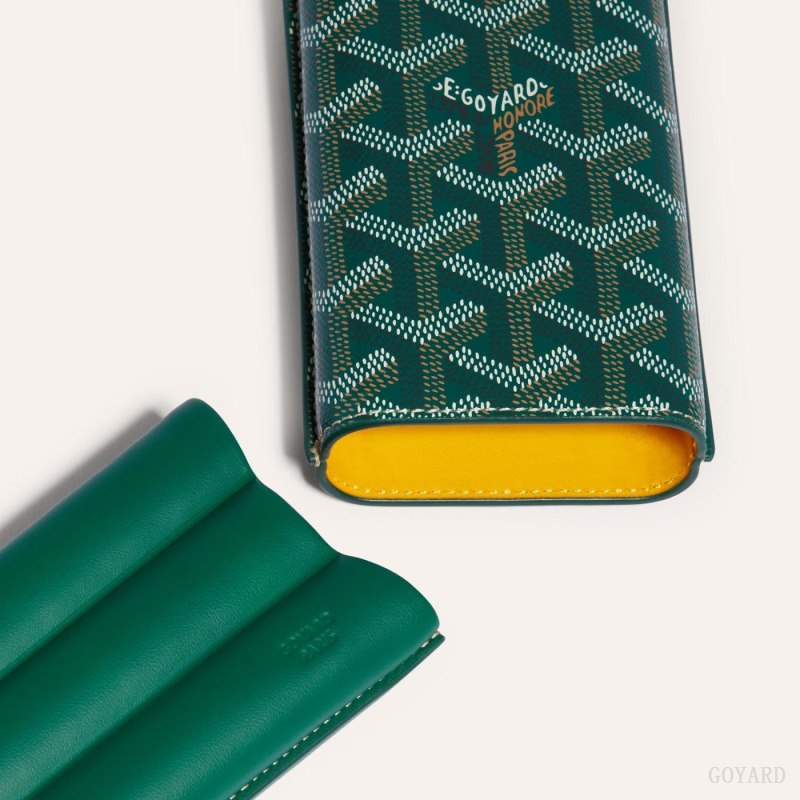 Bolsa Estuche Goyard CHURCHILL 3 CIGAR CASE Verde | GY-GTJ3142