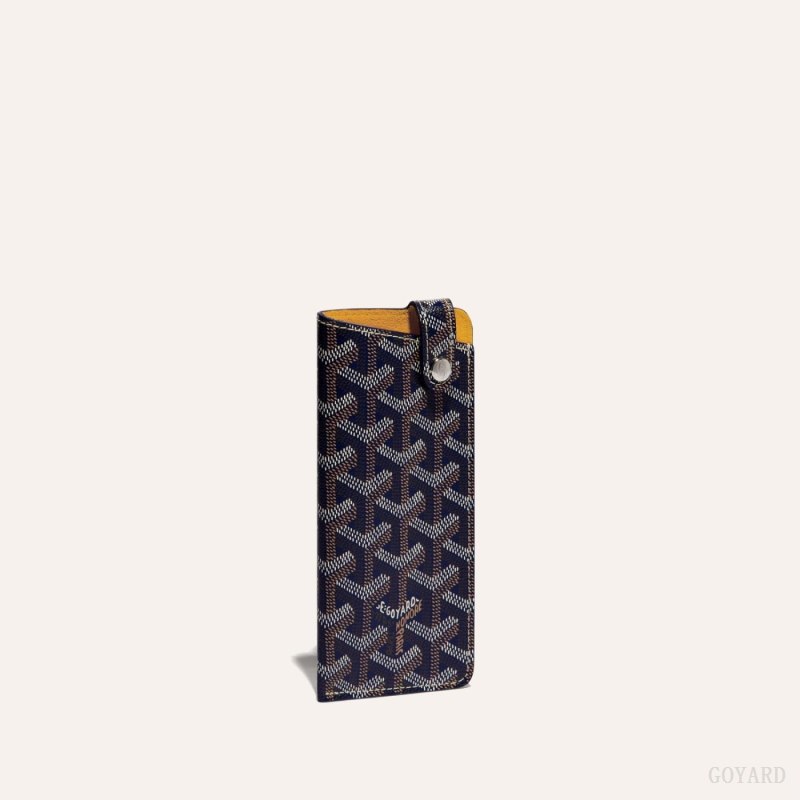 Bolsa Estuche Goyard MONTMARTRE PM GLASSES CASE Azul Marino Azules | GY-CQL6631