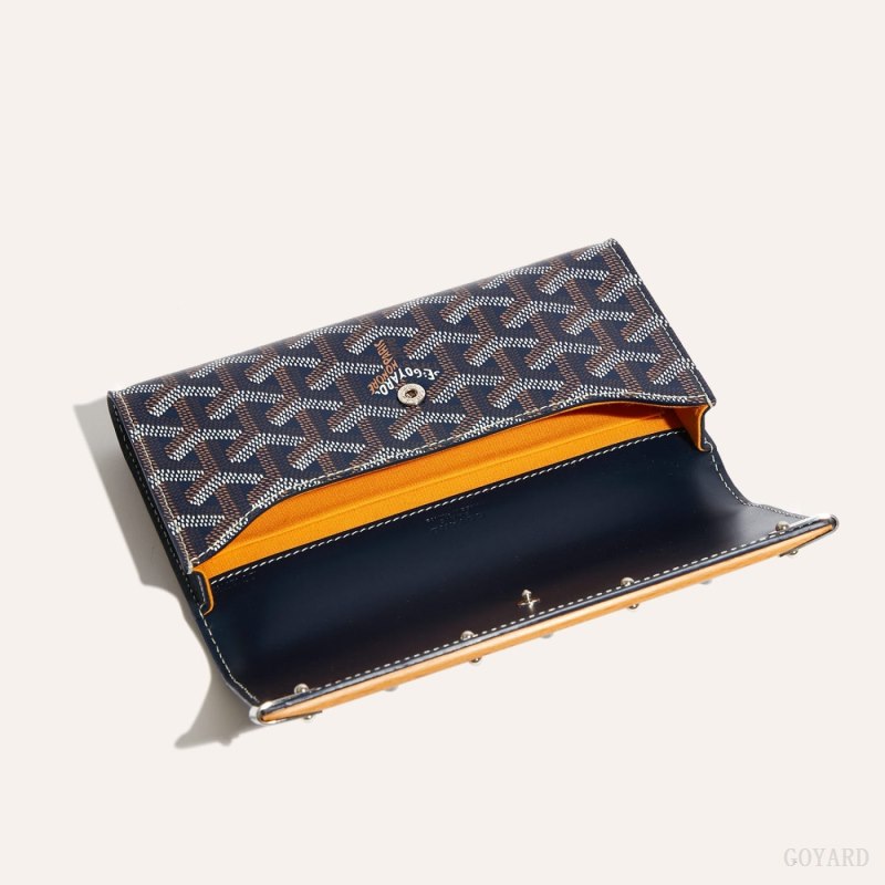 Bolsa Estuche Goyard Monte-Carlo Mini Case Azul Marino Azules | GY-KYH2144