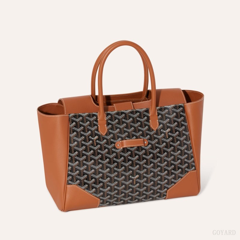 Bolsa de Mano Goyard Saïgon tote bag Negras Marrones | GY-UXF4985