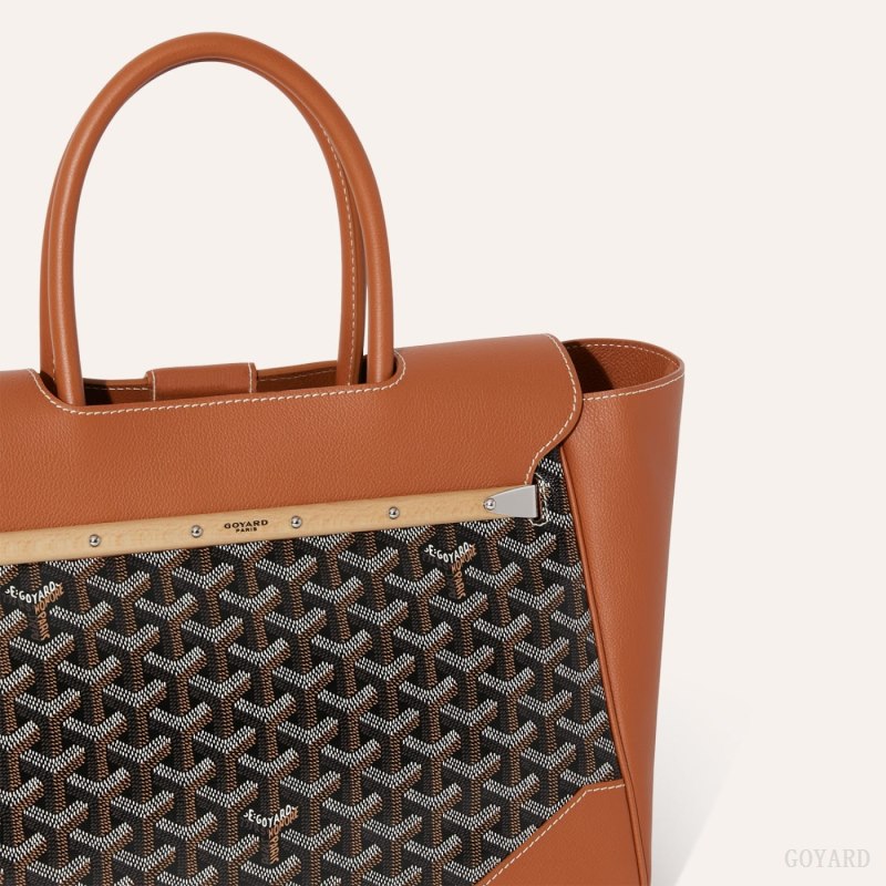 Bolsa de Mano Goyard Saïgon tote bag Negras Marrones | GY-UXF4985