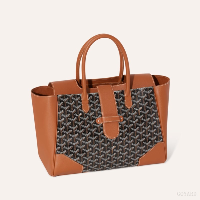 Bolsa de Mano Goyard Saïgon tote bag Negras Marrones | GY-UXF4985