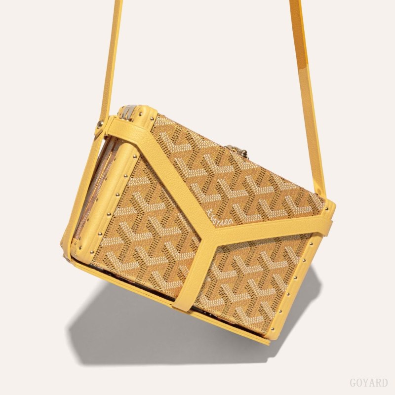 Bolsas Mini Goyard MINAUDIÈRE TRUNK BAG Doradas | GY-ODA5743