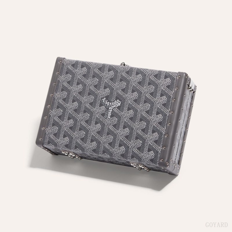 Bolsas Mini Goyard MINAUDIÈRE TRUNK BAG Gris | GY-CYJ0973