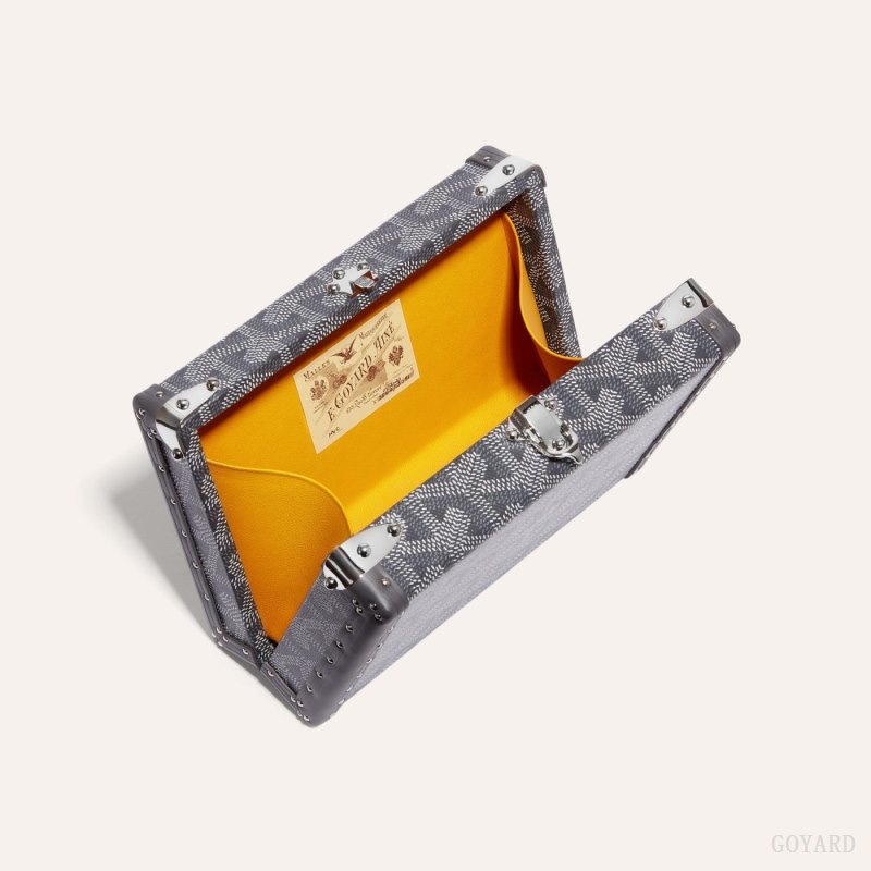 Bolsas Mini Goyard MINAUDIÈRE TRUNK BAG Gris | GY-CYJ0973