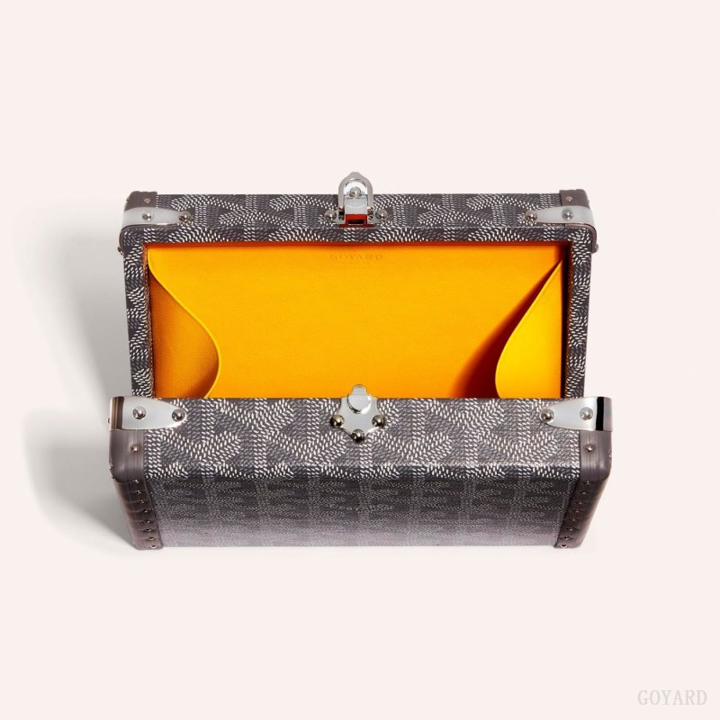 Bolsas Mini Goyard MINAUDIÈRE TRUNK BAG Gris | GY-CYJ0973