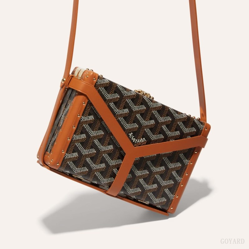 Bolsas Mini Goyard MINAUDIÈRE TRUNK BAG Negras Marrones | GY-IUK9284
