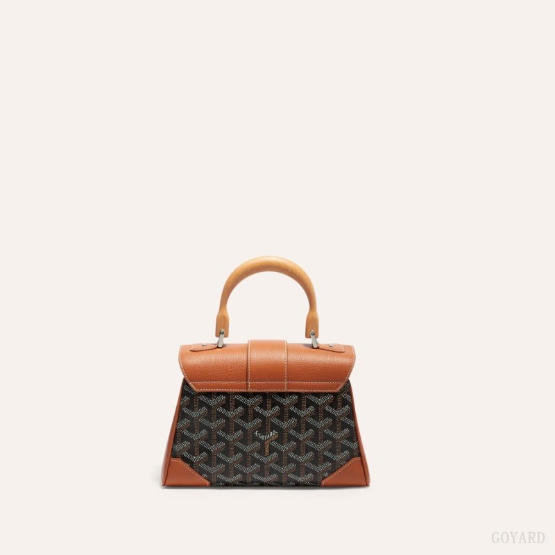 Bolsas Mini Goyard SAIGON SOUPLE MINI BAG Negras Marrones | GY-RWA0058
