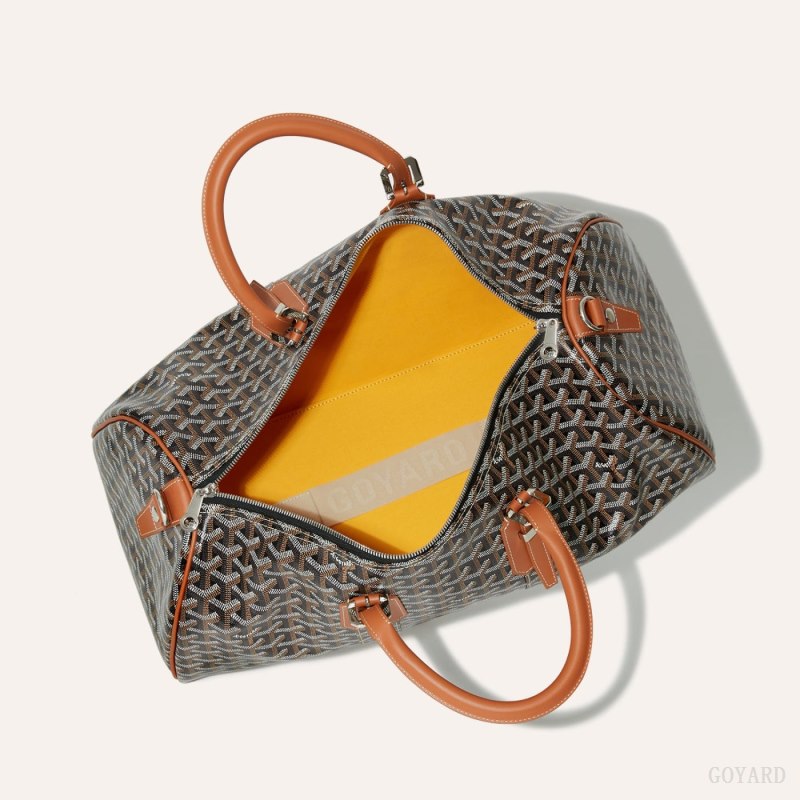 Bolsas de Viaje Goyard Boston 45 bag Negras Marrones | GY-KPZ6044