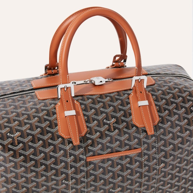 Bolsas de Viaje Goyard Bowling 45 bag Negras Marrones | GY-TEU4485