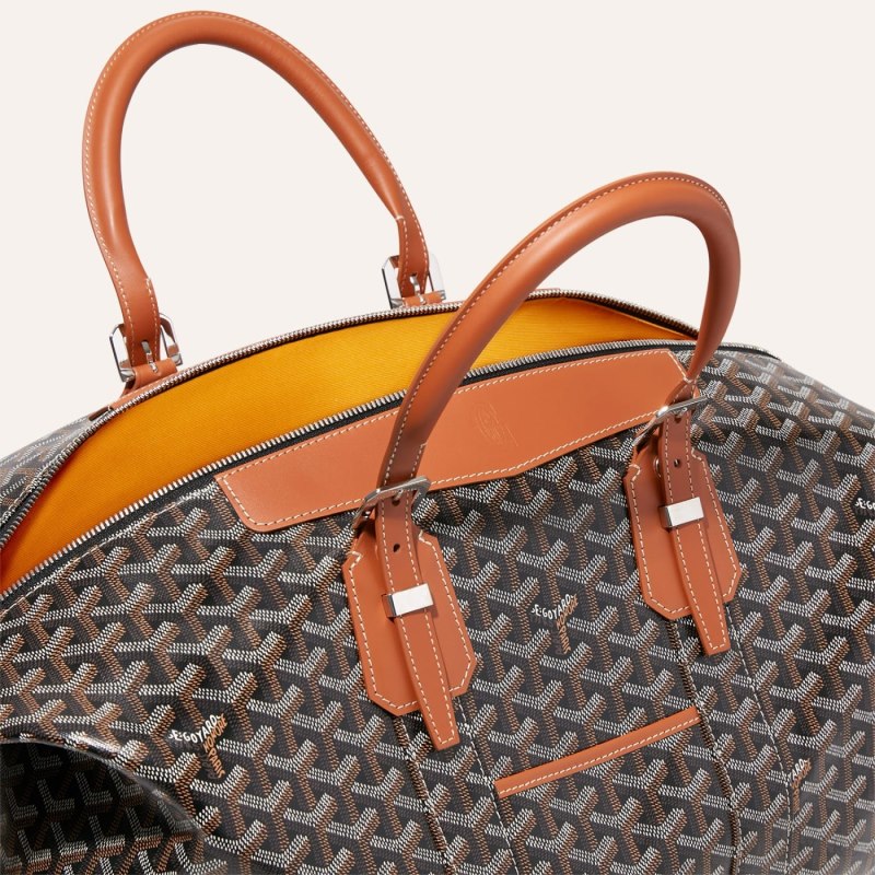Bolsas de Viaje Goyard Bowling 45 bag Negras Marrones | GY-TEU4485