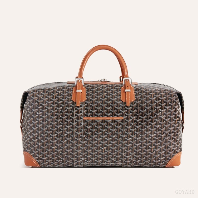 Bolsas de Viaje Goyard Bowling 55 bag Negras Marrones | GY-LFU8429