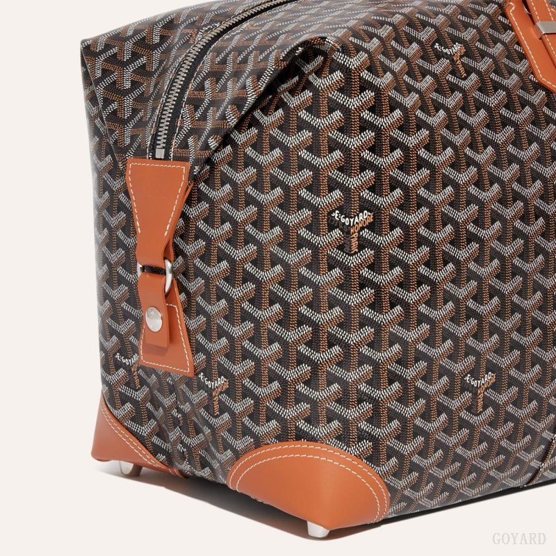 Bolsas de Viaje Goyard Bowling 55 bag Negras Marrones | GY-LFU8429