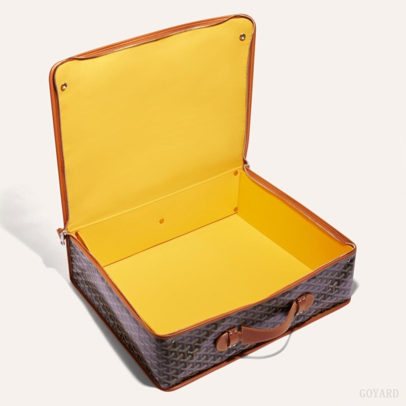 Bolsas de Viaje Goyard CARAVELLE 50 SUITCASE Negras Marrones | GY-OIQ0688