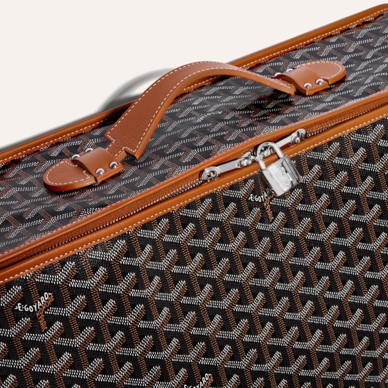 Bolsas de Viaje Goyard CARAVELLE 50 SUITCASE Negras Marrones | GY-OIQ0688