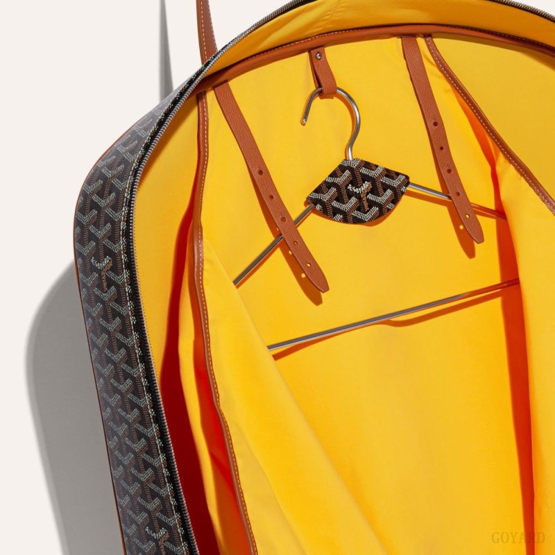 Bolsas de Viaje Goyard SAVILE ROW GARMENT BAG Negras Marrones | GY-KQF3246
