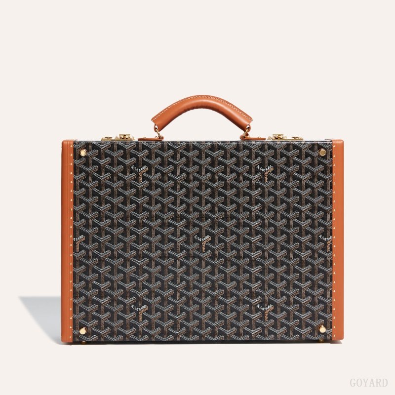 Bolso De Equipaje Goyard Manoir PM Document Case Negras Marrones | GY-JCK2734