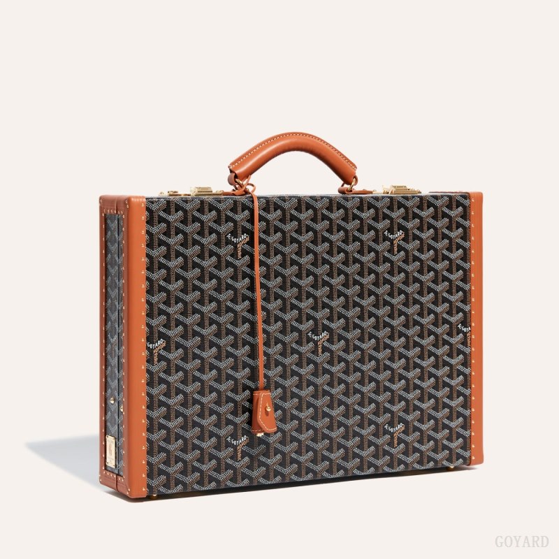 Bolso De Equipaje Goyard Manoir PM Document Case Negras Marrones | GY-JCK2734