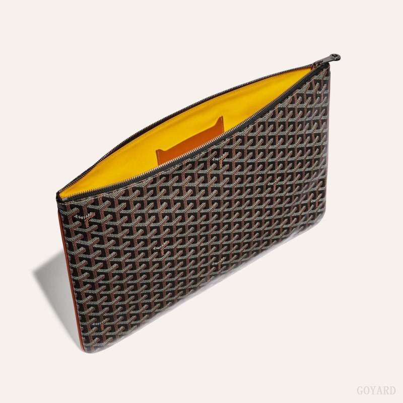 Bolso Pequeño Goyard SENAT GM DOCUMENT CASE Negras Marrones | GY-EXT9524