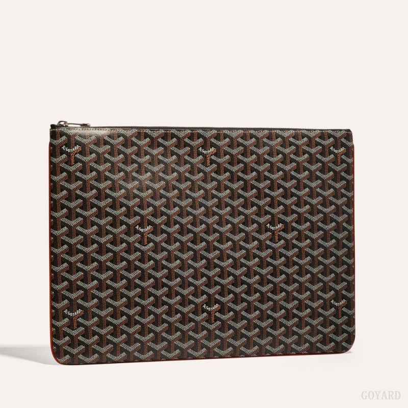 Bolso Pequeño Goyard SENAT GM DOCUMENT CASE Negras Marrones | GY-EXT9524