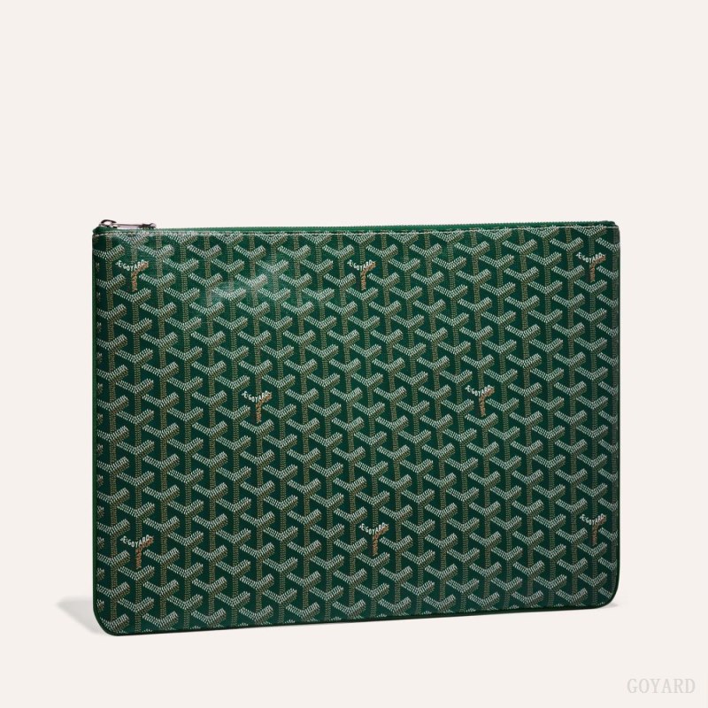Bolso Pequeño Goyard SENAT GM DOCUMENT CASE Verde | GY-KIG9237