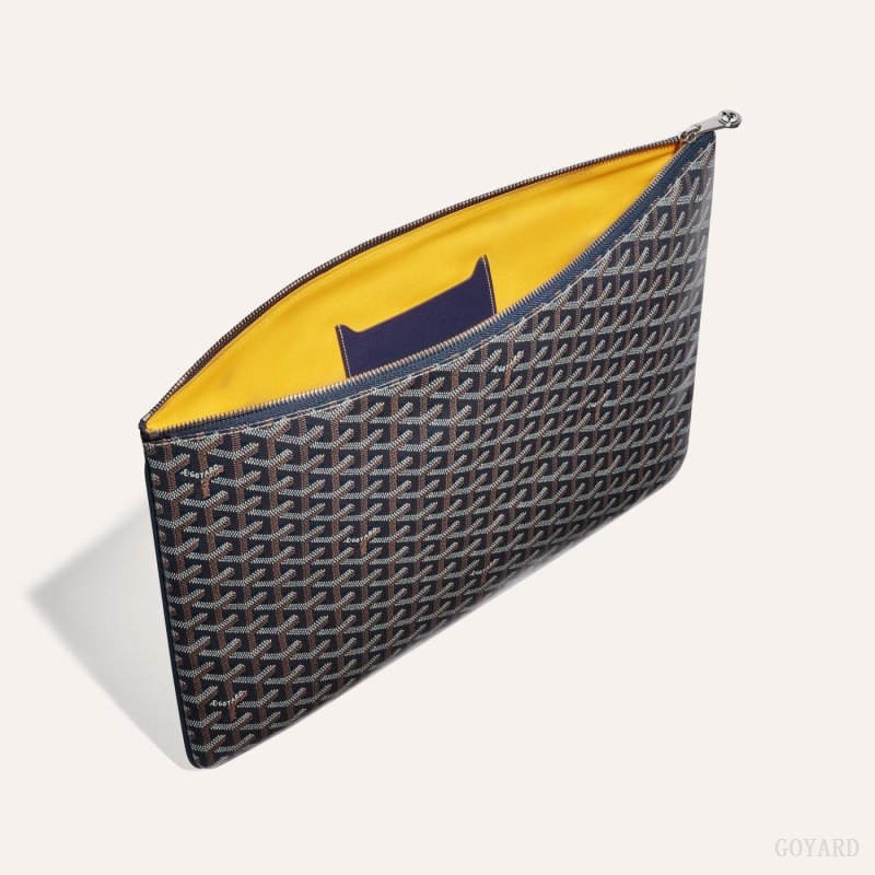 Bolso Pequeño Goyard SENAT GM DOCUMENT CASE Azul Marino Azules | GY-WAX0619