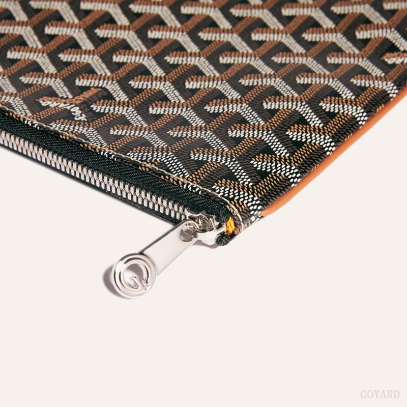 Bolso Pequeño Goyard Sénat MGM Pouch Negras Marrones | GY-SQL7368