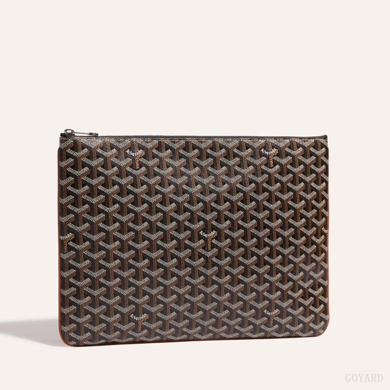 Bolso Pequeño Goyard Sénat MGM Pouch Negras Marrones | GY-SQL7368