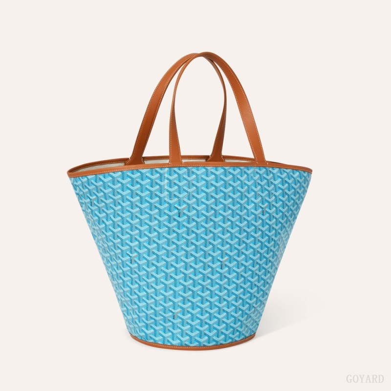 Bolso Tote Goyard BELHARRA BAG Turquesa Marrones | GY-EEO7868