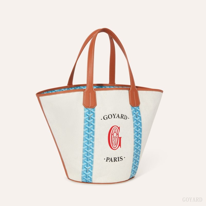 Bolso Tote Goyard BELHARRA BAG Turquesa Marrones | GY-EEO7868