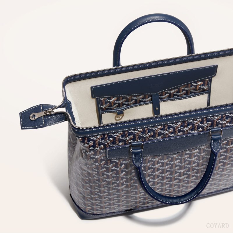 Bolsos Goyard Cisalpin Document Case Azul Marino Azules | GY-ZFO6235