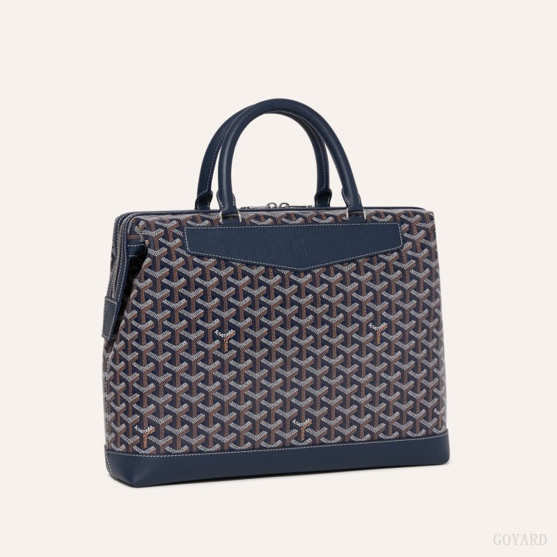Bolsos Goyard Cisalpin Document Case Azul Marino Azules | GY-ZFO6235