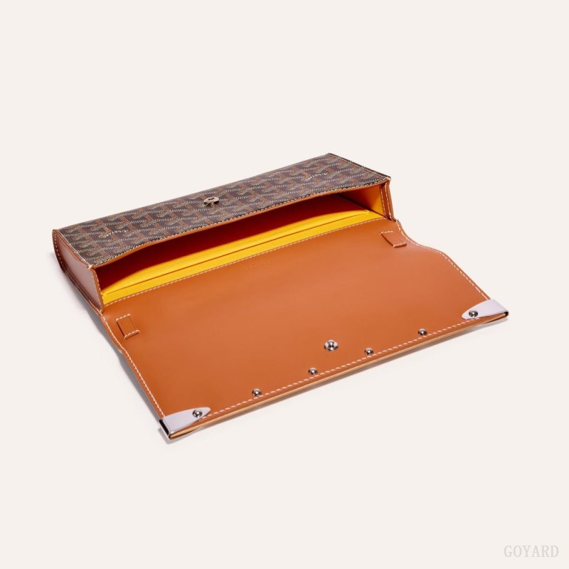 Bolsos Goyard Monte-Carlo PM Clutch Negras Marrones | GY-TRO7857